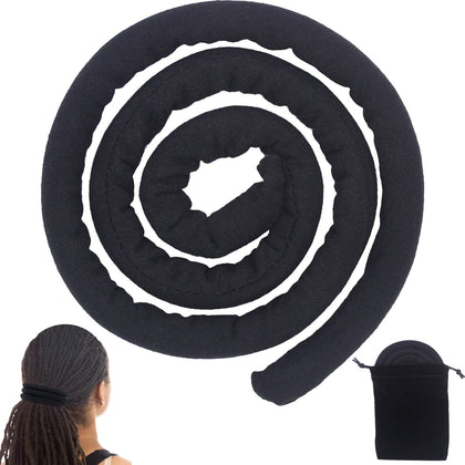 通用 front packaging showing spiral lock hair tie and product benefits