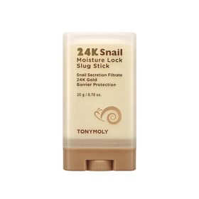 TONYMOLY 24K Snail stick front packaging showing product name and compact benefit