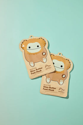 TONYMOLY Benny bootie next to ruler showing size and three-pack convenience
