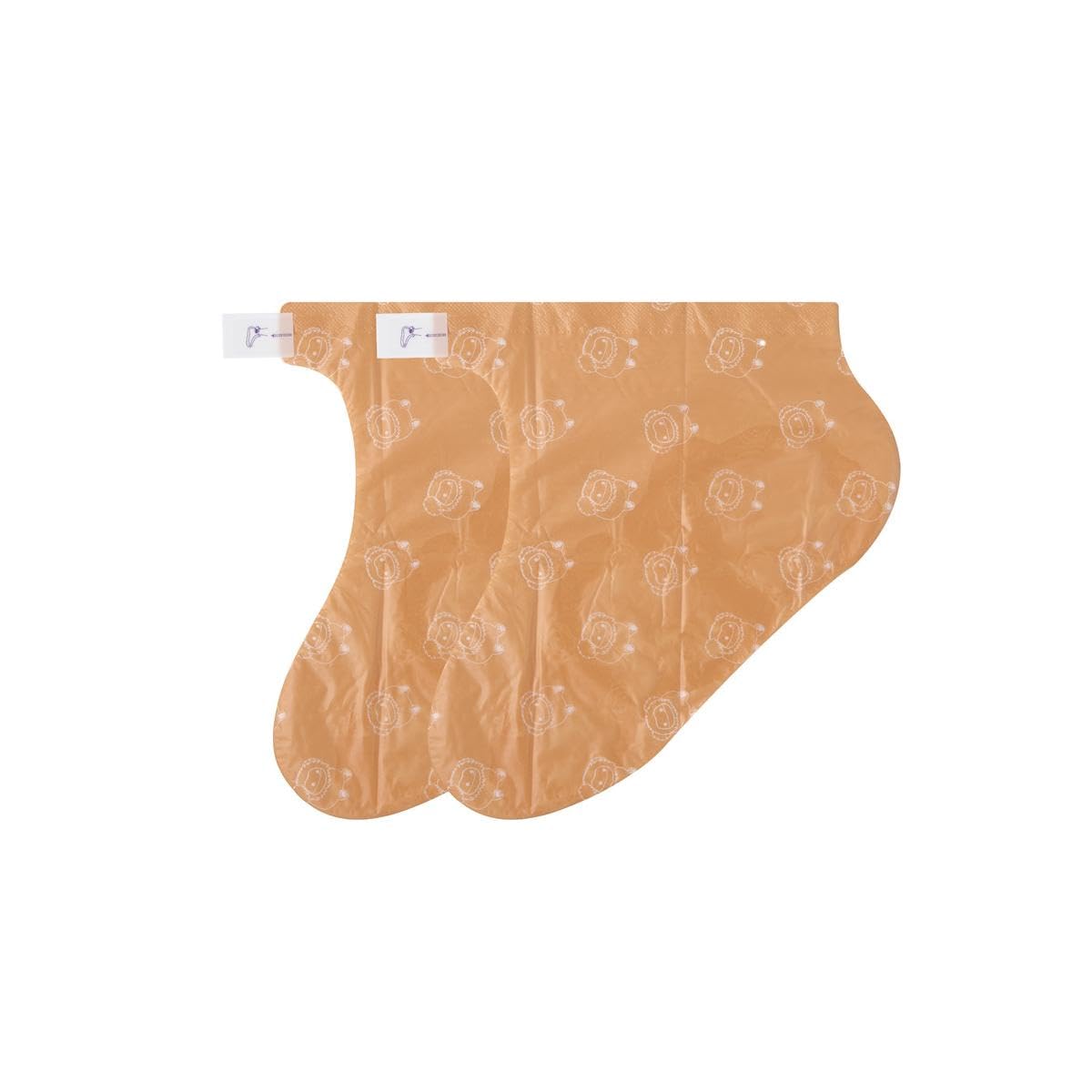 TONYMOLY Benny booties in use on feet demonstrating easy at-home treatment