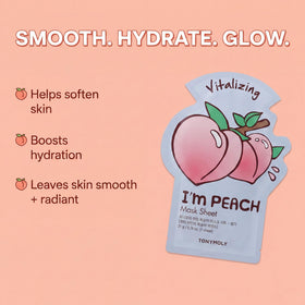 TONYMOLY close-up of thin sheer sheet texture highlighting fast essence absorption