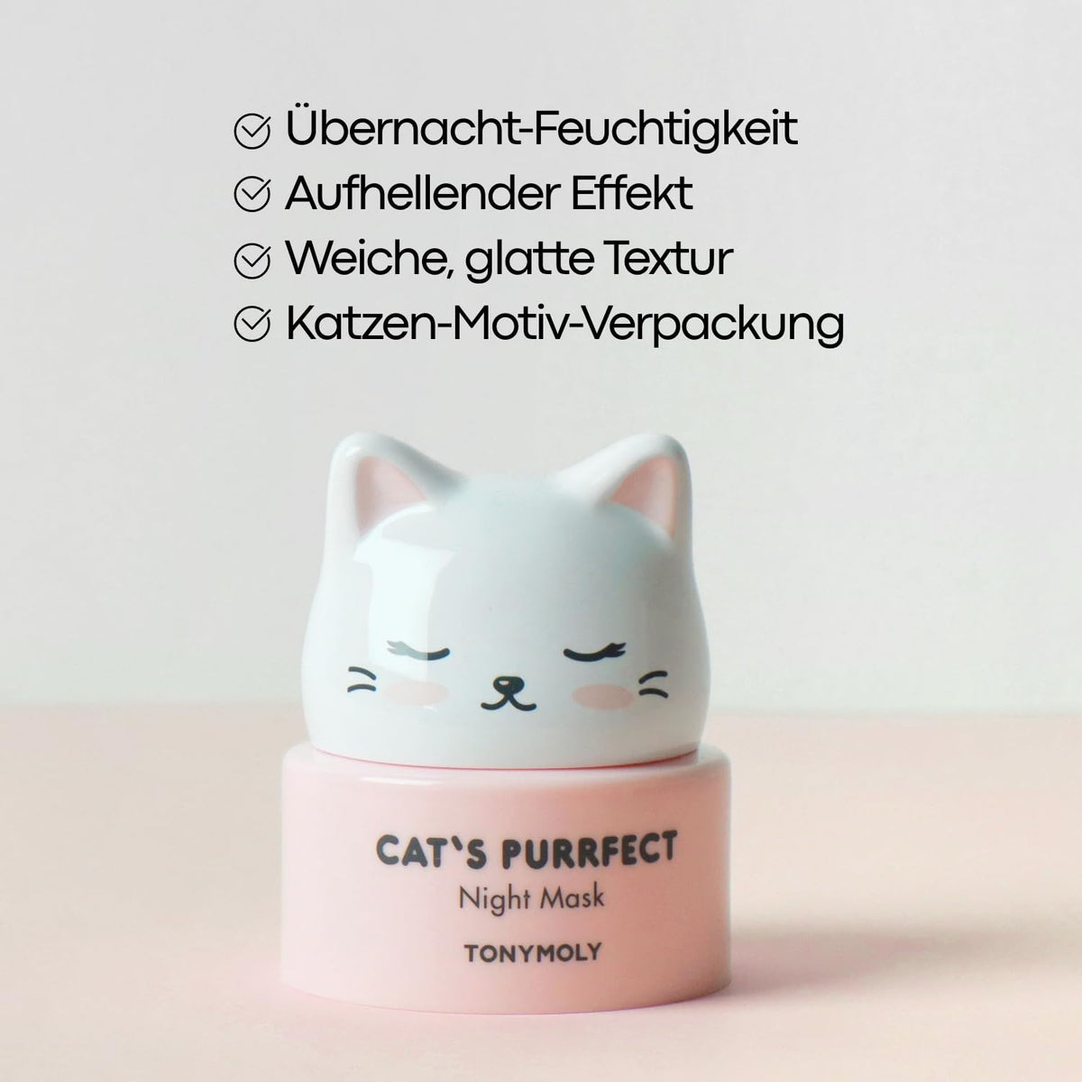 TONYMOLY whipped tofu-like texture close-up illustrating absorbent, lightweight finish