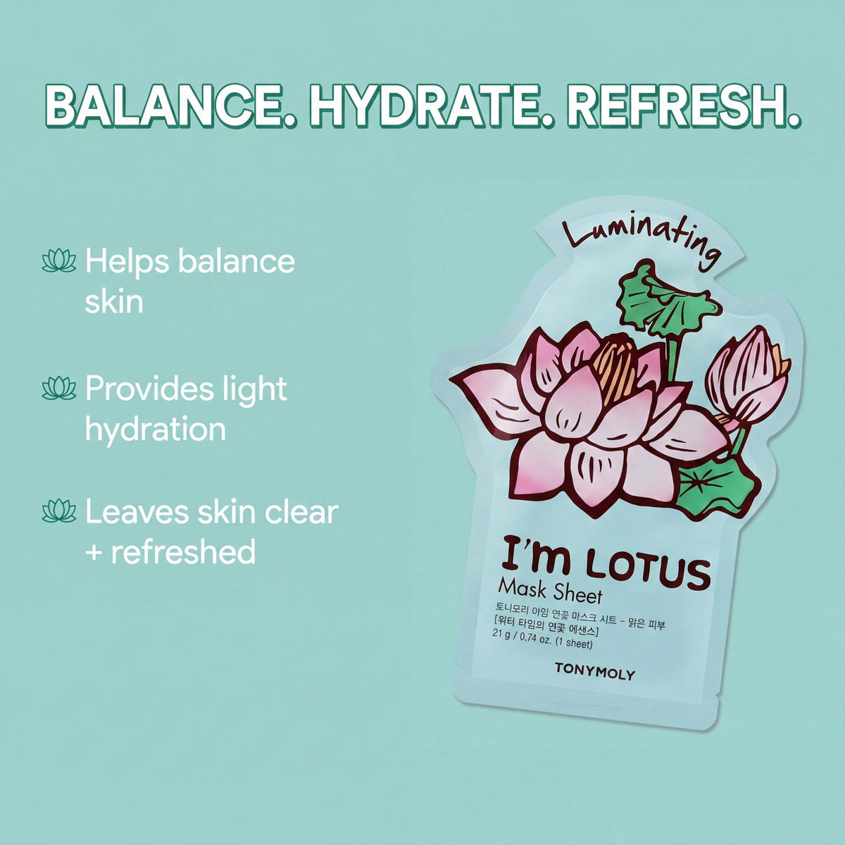 TONYMOLY cherry blossom mask opened revealing lightweight hydrating essence