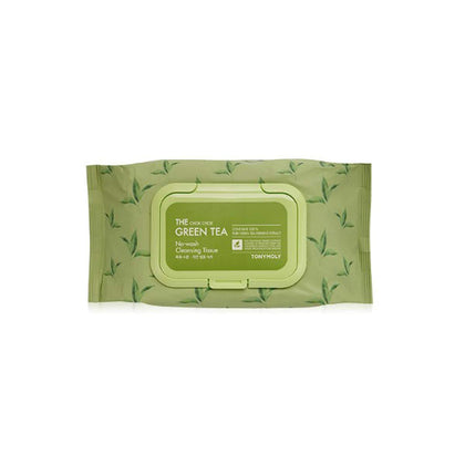 TONYMOLY front packaging showing tub and hydrating wipes for easy cleansing
