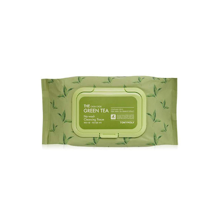 TONYMOLY front packaging showing tub and hydrating wipes for easy cleansing