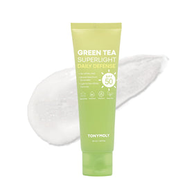 TONYMOLY front packaging showing SPF 50 bottle and benefits
