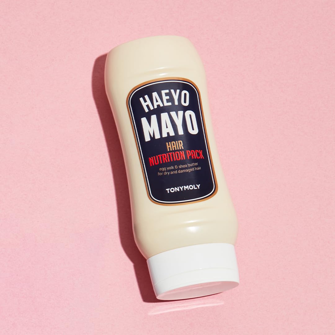 TONYMOLY Haeyo Mayo creamy texture close-up highlighting rich shea butter and smooth application benefits
