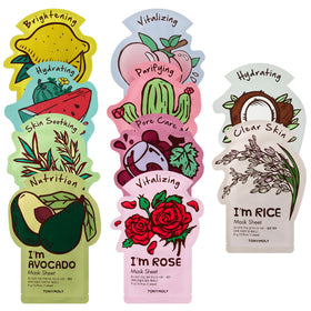 TONYMOLY front packaging showing the 10‑pack gift set and colorful labels, convenient gifting