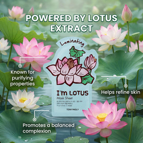 TONYMOLY ingredient label close-up highlighting gentle formula benefits