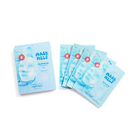 TONYMOLY front packaging showing four hydrating hydrogel masks for easy use