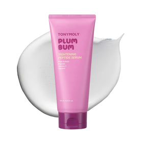 TONYMOLY front packaging of Plum Bum serum showing bottle and label benefit
