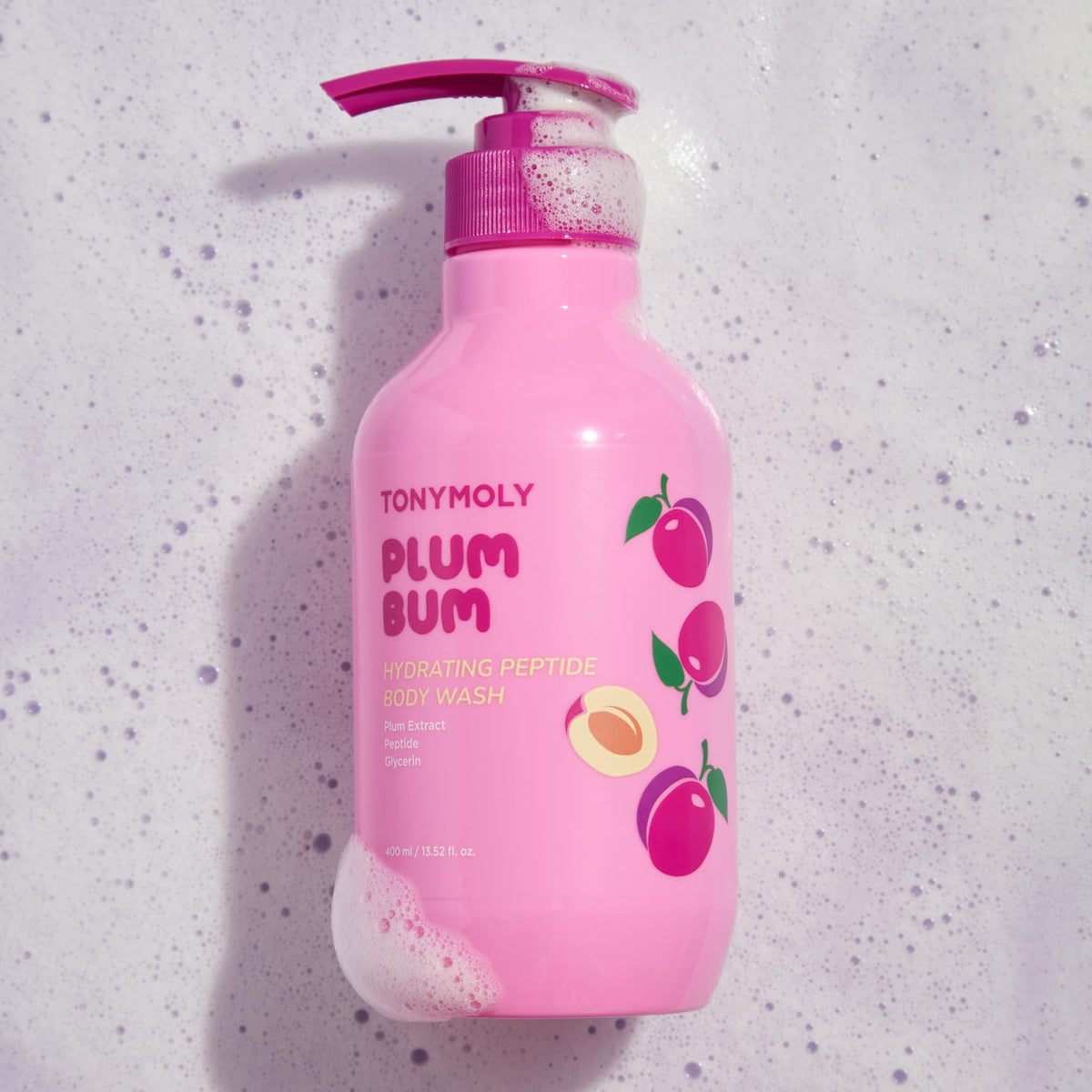 TONYMOLY pump dispenser detail highlighting easy, controlled product use