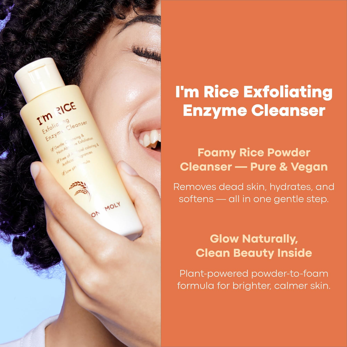 TONYMOLY foam in palm after activation demonstrating easy use