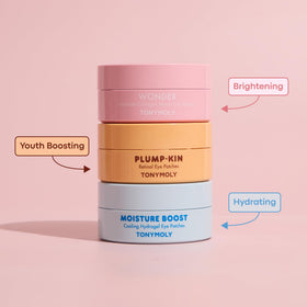 TONYMOLY size comparison in hand showing compact travel-friendly benefit