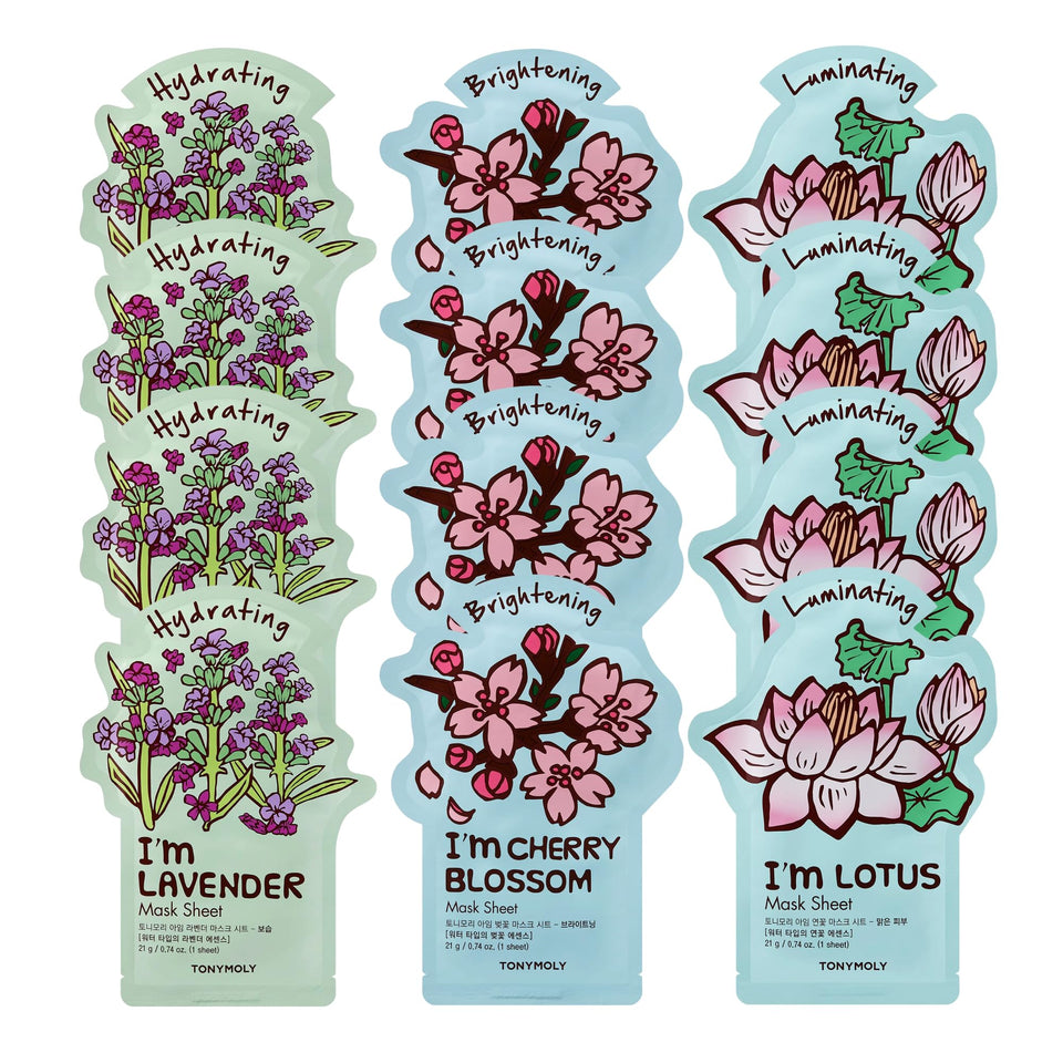 TONYMOLY front packaging showing 12-pack for gifting and convenience