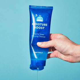TONYMOLY gel texture close-up showing lightweight consistency for gentle cleansing