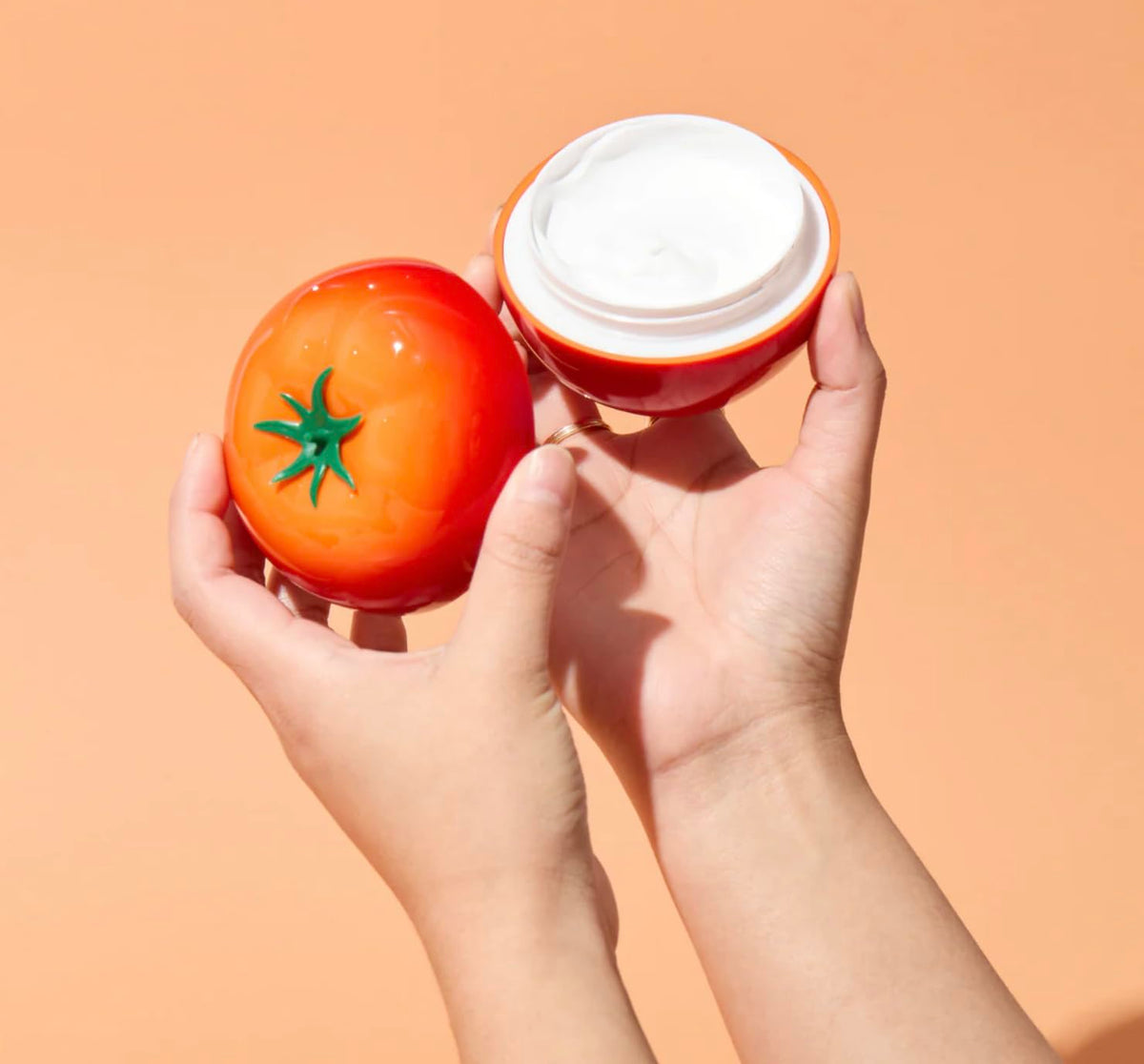 TONYMOLY in bathroom setting for self-care routine and relaxed glow