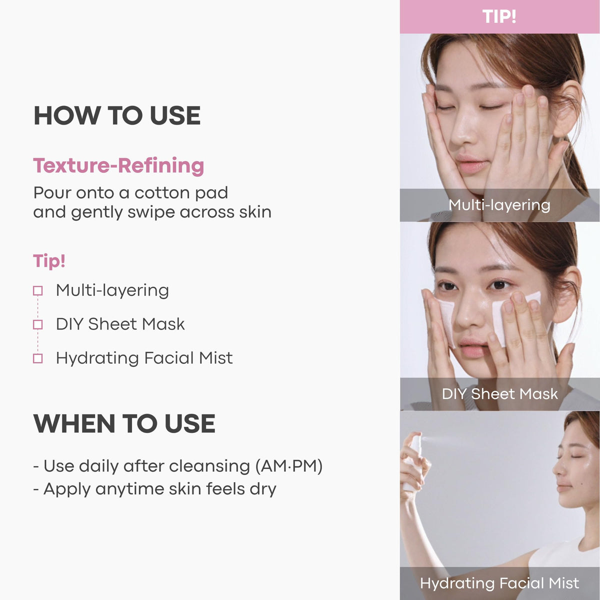 TONYMOLY toner-soaked sheet mask set up for at-home intensive hydration treatment