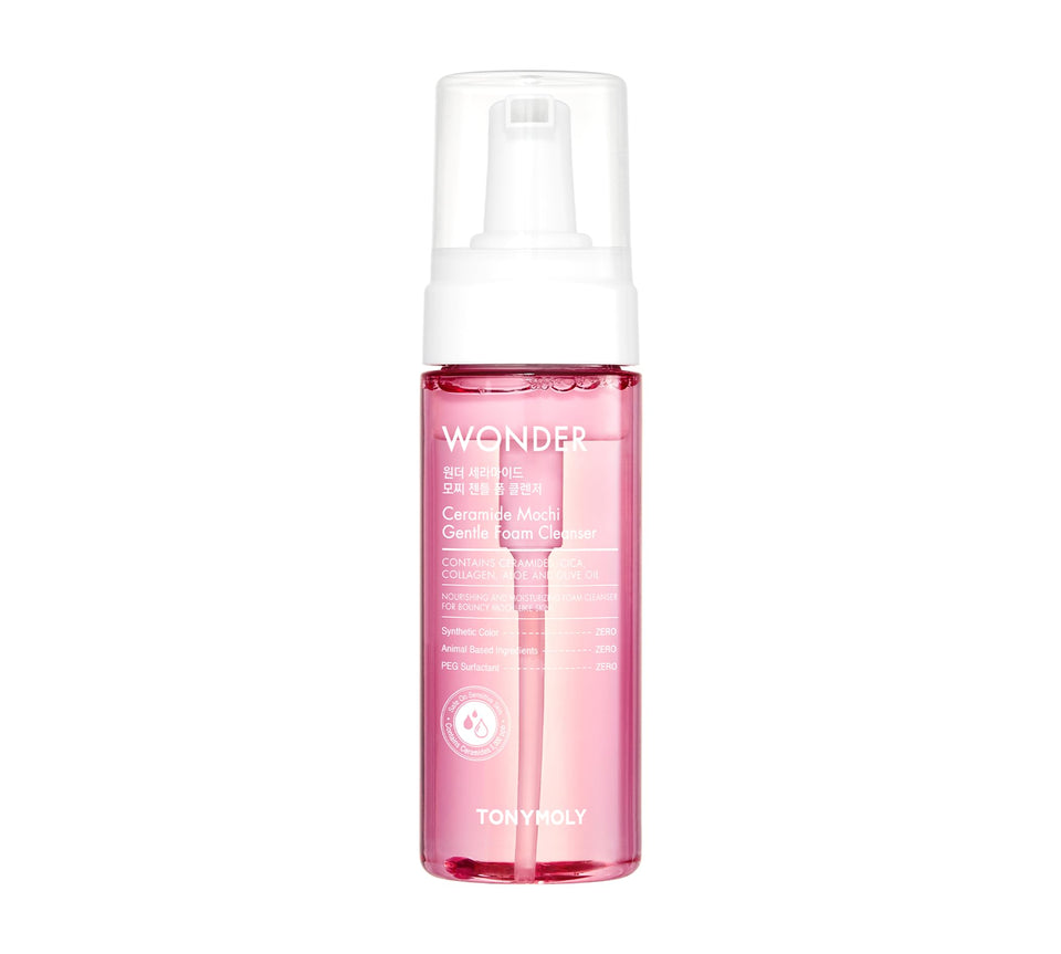 TONYMOLY product front packaging showing cleanser and benefits