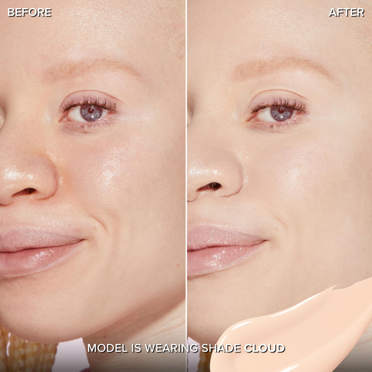 Too Faced concealer applicator close-up demonstrating precise wand for targeted coverage