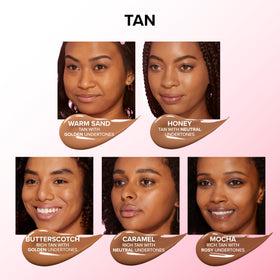 Too Faced before and after under-eye image illustrating Chestnut concealment benefit