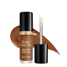 Too Faced front packaging showing Chestnut shade and product benefit of full coverage