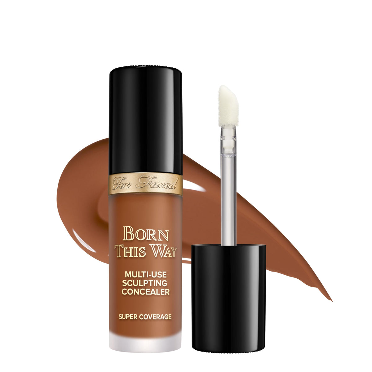 Too Faced front tube view showing product and shade for easy selection