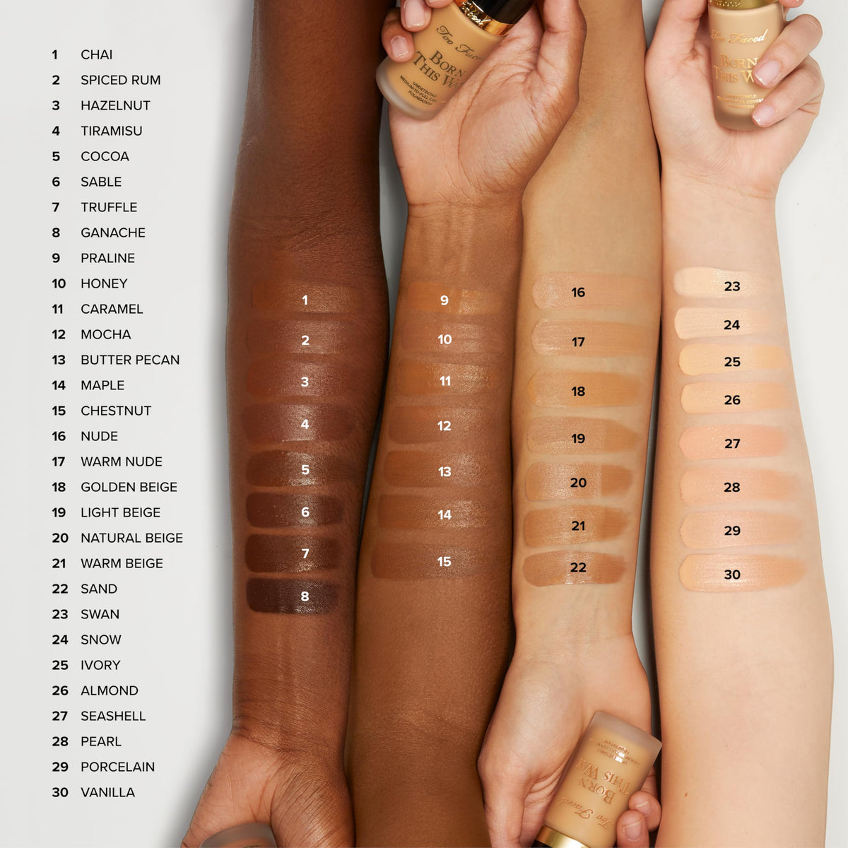 Too Faced pump dispensing foundation illustrating precise, mess-free product control