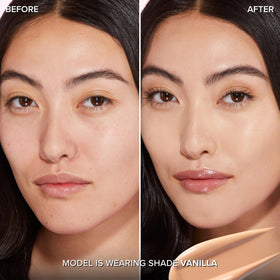 Too Faced pump dispensing foundation highlighting easy, controlled application