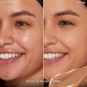 Too Faced applicator wand with concealer on tip for precise coverage