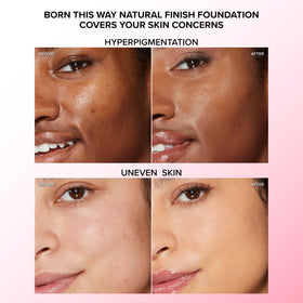 Too Faced swatch strip showing multiple shades benefit: easy shade matching