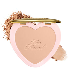Too Faced compact front view showing sleek packaging and convenient portability