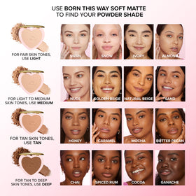 Too Faced open pan with applicator illustrating easy touch-up application