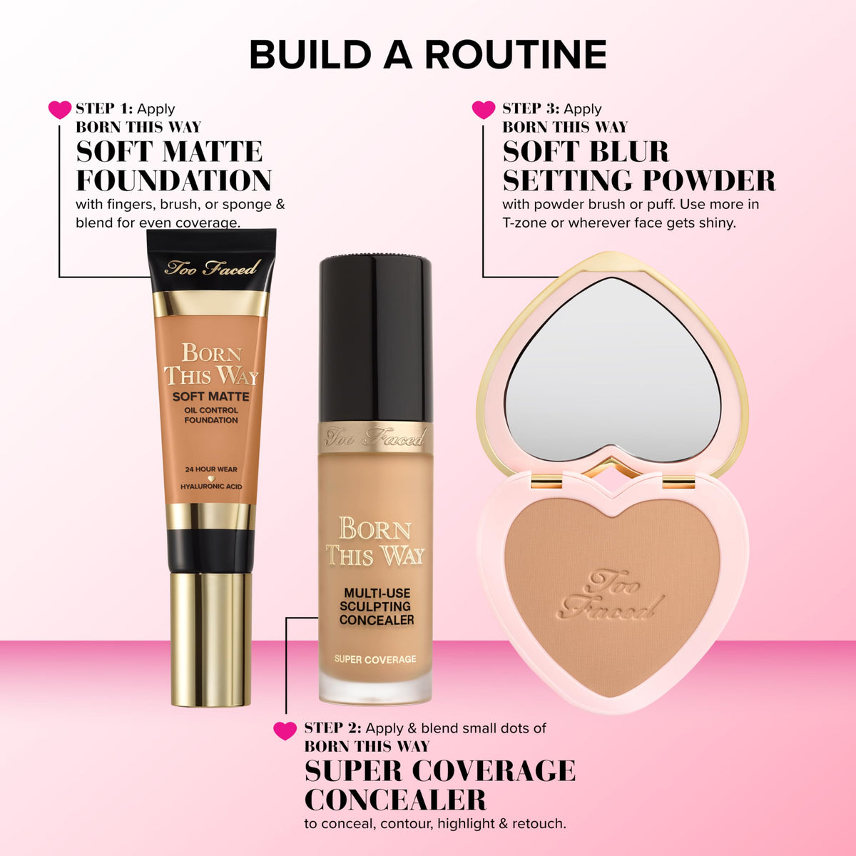 Too Faced compact beside a coin to show small travel-friendly size benefit