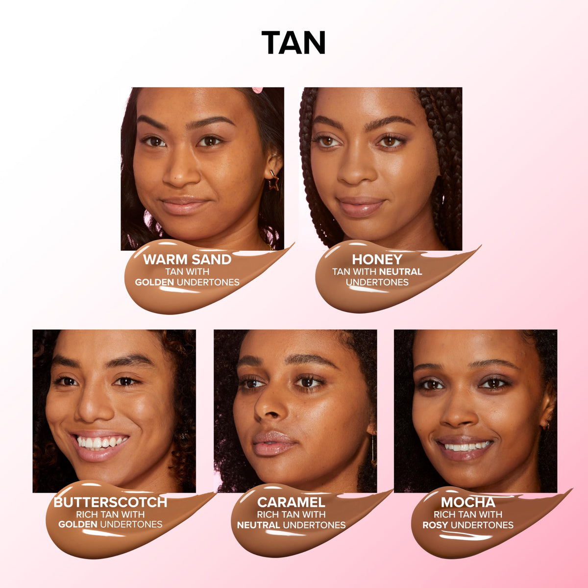 Too Faced caramel swatch on arm illustrating true shade payoff