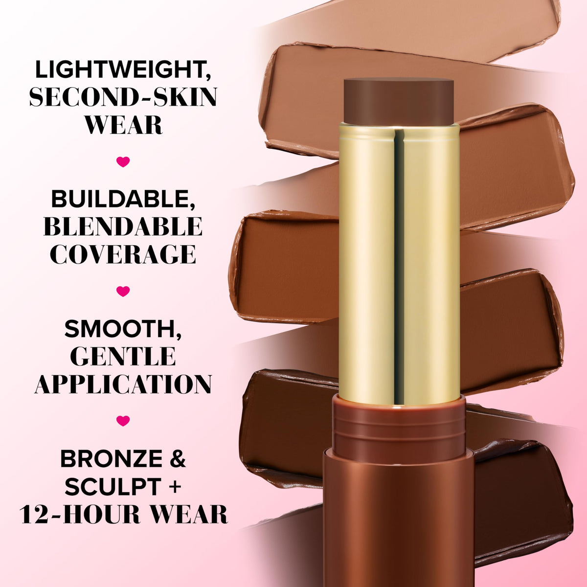 Too Faced close-up of cream tip highlighting glide and instant color release