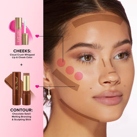 Too Faced Chocolate Soleil label and ingredients panel showing vegan and cruelty-free benefits