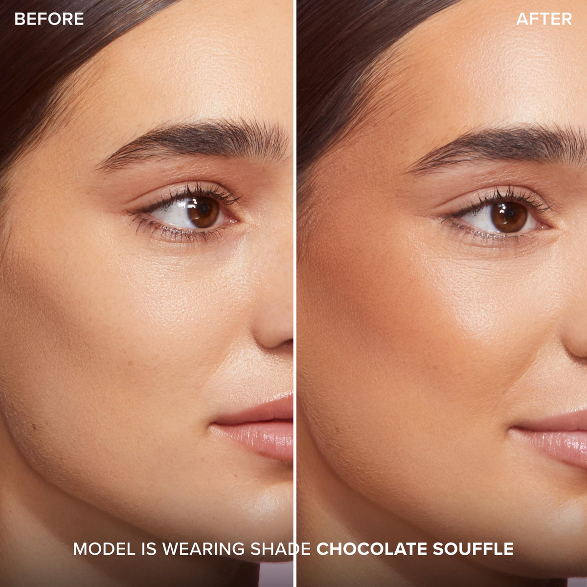 Too Faced close-up of Chocolate Soleil cream texture for smooth, blendable application