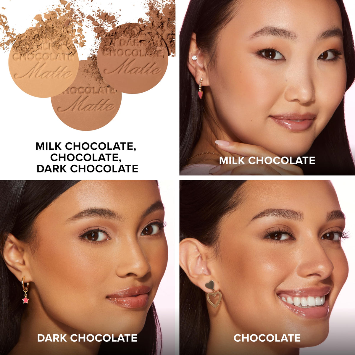 Too Faced packaging label with shade name highlighting vegan and cruelty-free benefit