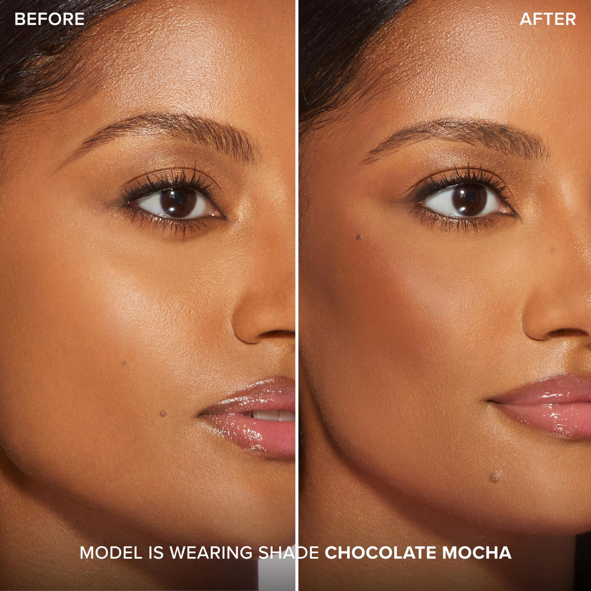 Too Faced angled stick texture illustrating smooth, blendable cream finish