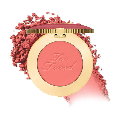 Too Faced compact front view showing shade and compact design for easy travel