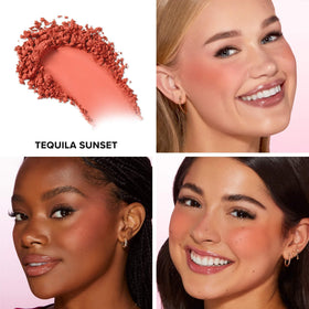 Too Faced close-up of velvety powder texture highlighting smooth blendability and soft focus