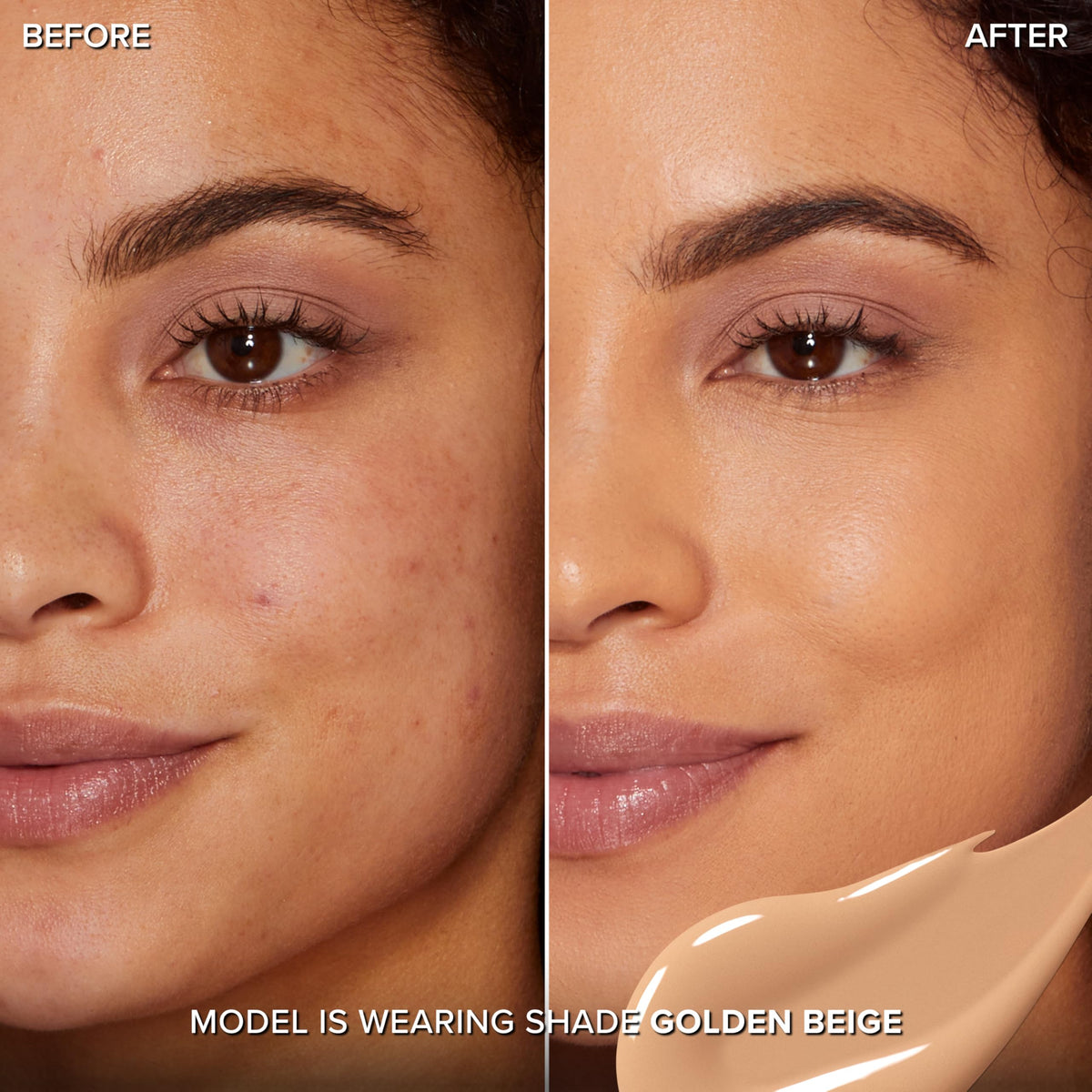 Too Faced wand applicator close-up showing doe-foot tip and precise control