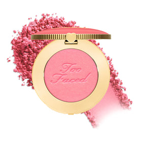 Too Faced front compact showing golden hour shade and sleek packaging benefit
