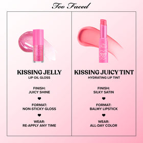 Too Faced lifestyle shot in a purse showing on-the-go convenience and quick touch-ups