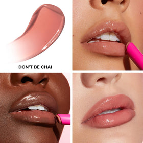 Too Faced click-stick applicator close-up demonstrating precision dispensing and no-mess use