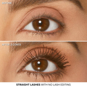 Too Faced mascara on bathroom counter illustrating everyday styling