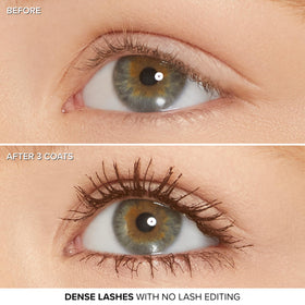 Too Faced open tube revealing formula texture and wand design