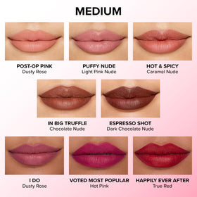 Too Faced packaging back label details showing longwear and waterproof claims
