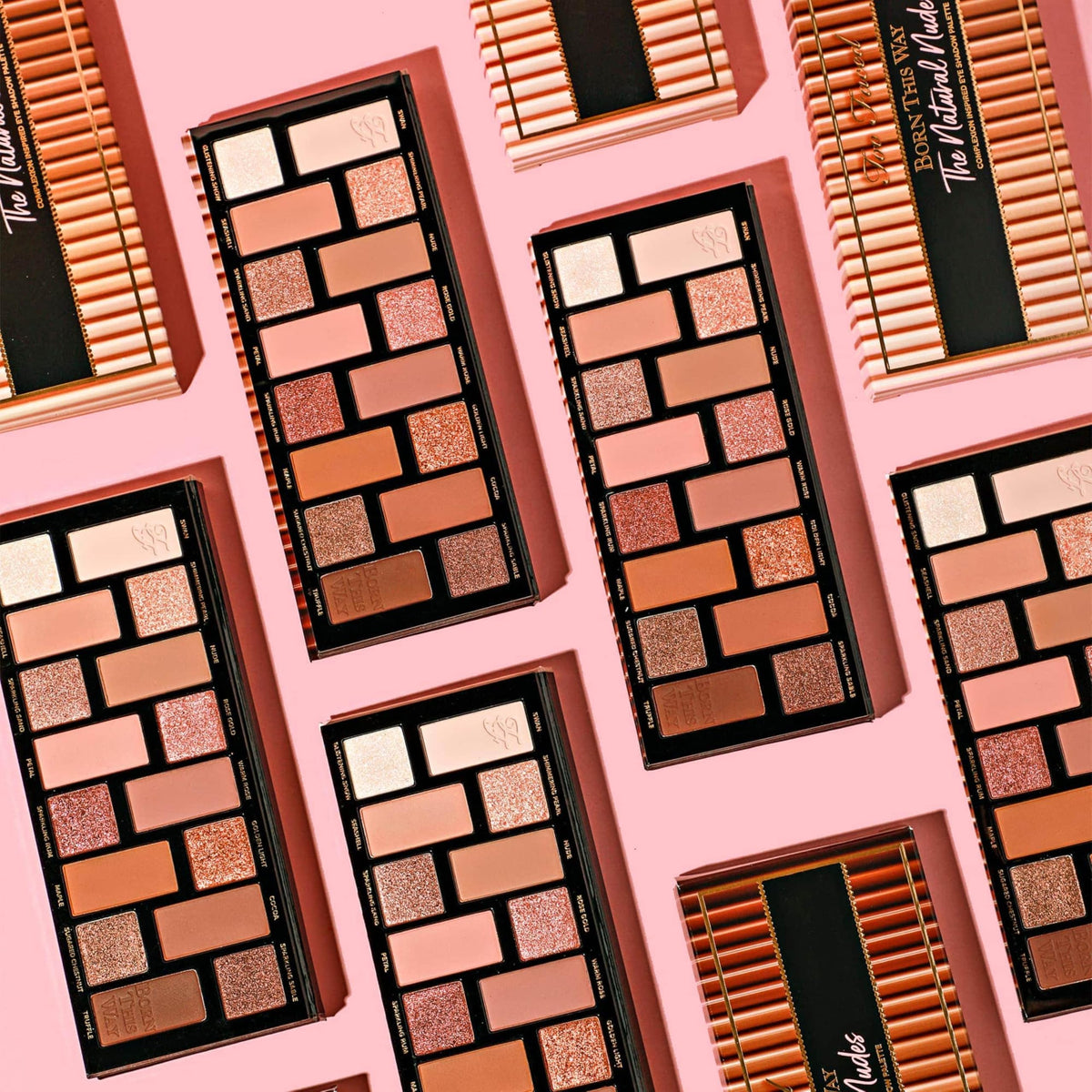 Too Faced palette in use on eyelid demonstrating application and instant color payoff